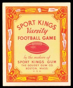 R339 1933 Goudey Gum Sport Kings Varsity Game